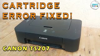 CANON TS207  STUCK CARTRIDGE EASY SOLUTION [upl. by Asinla]