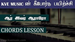 Aar ivar araro intha avaniyil Song Chords Notes  Tamil Keyboard Class  KVE MUSIC [upl. by Enitsua]