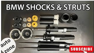 how to change bmw rear shock absorbers bmw rear strutsshock absorber replacement [upl. by Debi]