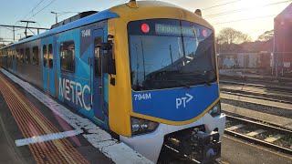 Siemens Nexas from Flinders Street to Sandringham [upl. by Rickart781]