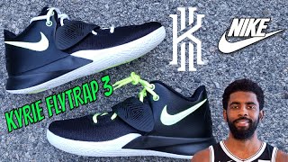 NIKE KYRIE FLYTRAP 3 SNKR REVIEW LACE SWAP  ON FEET [upl. by Hildie]