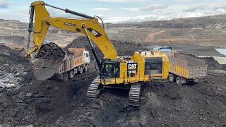 Caterpillar 6015B Excavator Loading Mercedes amp MAN Trucks  Sotiriadis Mining Works [upl. by Aokek]