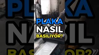 Araç Plakası Nasıl Basılıyor [upl. by Ardnekal]