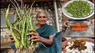 UNSEEN ELUVA KALLIMUDAYAN  Fry  கள்ளிமுடையான் Caralluma Fimbriata  Grandma Countryfoodcooking [upl. by Deborath]