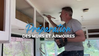 Comment préparer les murs et armoires de roulotte et VR avant de les peindre [upl. by Enileda322]