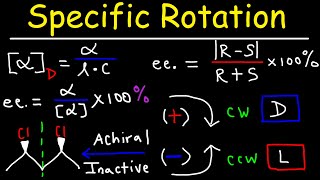 Optical Activity  Specific Rotation amp Enantiomeric Excess  Stereochemistry Youtube [upl. by Ialohcin]