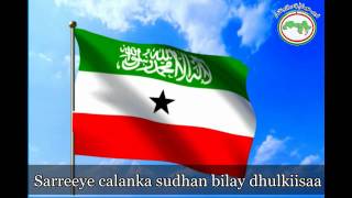 Somaliland National Anthem  with lyrics  صوماليلاند النشيد الوطني [upl. by Alecram347]