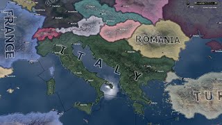 When Italy annexed Balkan  Hoi4 Timelapse [upl. by Abernathy256]