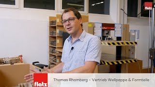 Thomas Rhomberg  Vertrieb WellpappeFormteile  Firma Flatz in Lauterach [upl. by Adrien]