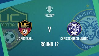 HIGHLIGHTS Universities of Canterbury AFC vs Christchurch United FC  Southern League [upl. by Buffum794]