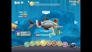 ECHO 🦈 Eat 01 Elusive Kempy Foot  Hungry Shark World 🌏 [upl. by Inail]