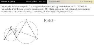 Zadanie 26  Matura próbna 05032013 Echo Dnia [upl. by Hobard494]