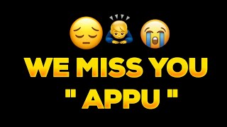 Miss You Appu Boss  Punnett Rajkumar  yuvarathnaa  Raajakumara Aj  kannada whatsapp status appu [upl. by Enirak]