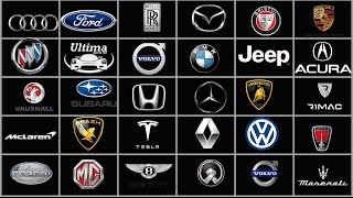 FAMOUS CAR BRANDS  100 Best Car Brands of the World [upl. by Neliak]