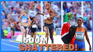 Beatrice Chebet SHATTERS Womens 1500M Finals [upl. by Cazzie515]