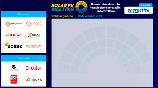 Solar PV Meeting 2024 Desarrollo tecnológico e innovación en grandes plantas fotovoltaicas [upl. by Efram]