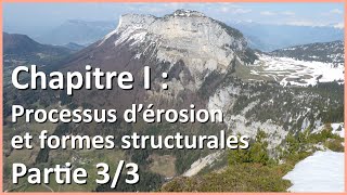 Processus dérosion et formes structurales 33  Géographie des environnements [upl. by Anadroj]