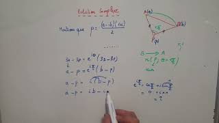 Rotation et nombres complexes  formule de transformation [upl. by Janelle]