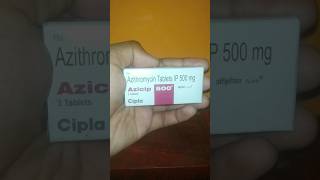 Azicip 500  Azithromycin Tablets IP 500 mg  Cipla Azicip 500 For Acne azithromycin [upl. by Haliled217]