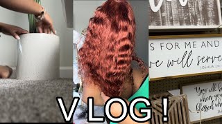 APARTMENT FINALLY COMING TOGETHER Home decor shopping l Amazon Wig review  Hobby Lobby Vlog [upl. by Nicko]