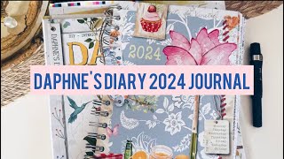 Planner flip through  Daphnes Diary 2024 journal [upl. by Olli882]