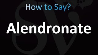 How to Pronounce Alendronate Fosamax [upl. by Derdle]