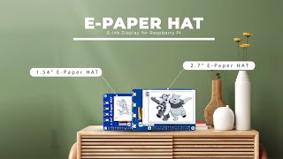 E Ink Display HAT for Raspberry Pi  SB Components [upl. by Nylarej191]