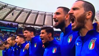 Italian National Anthem Il Canto degli Italiani vs Spain Semi Finals Euro 2020 [upl. by Nnylodnewg]