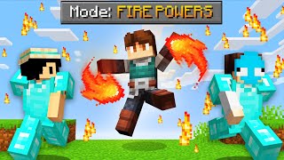 Unlocking OP FIRE POWERS in Minecraft [upl. by Zeidman]