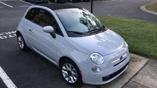 2017 Fiat 500c POP Cabrio Best Detailed Walkaround [upl. by Ynaffit]