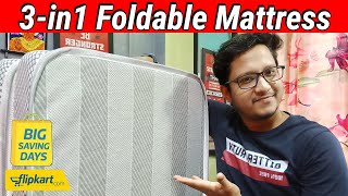 Best Home Essential Deal on Flipkart  3in1 Foldable Travel Mattress  HINDI  Data Dock [upl. by Anaile]