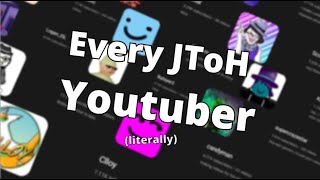 Every JToH Youtuber literally [upl. by Petrine11]