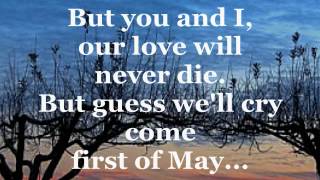 FIRST OF MAY Lyrics  THE BEE GEES [upl. by Benedic404]