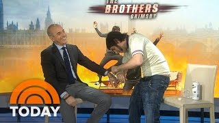 Sacha Baron Cohen As ‘Nobby’ Butcher Handcuffs Himself To Matt Lauer  TODAY [upl. by Conners]