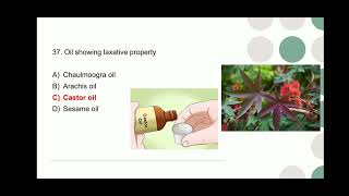 Pharmacognosy MCQ 26  50  Pharma MCQnest by PharmaElite [upl. by Viccora]