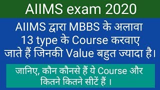 AIIMS Exam 2020  Courses other than MBBS by AIIMS  Good opportunity [upl. by Kory]