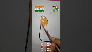 🇮🇳🇮🇳India flag art konsi des ka ho comment Karo and subscribe kore dao 🥺tomikart [upl. by Bensen]