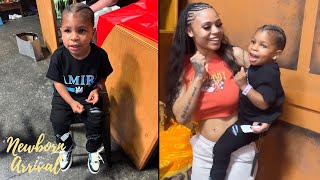 NBA Youngboy amp Arcolas Son Kaell Is Now Talking Before Celebrating His 3rd BDay 🦖 [upl. by Bertolde]