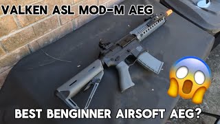 Valken ASL ModM Review And Shooting Test Best Airsoft Aeg Under 200 [upl. by Iatnohs]