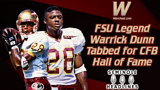 FSU Football  Noles Legend Warrick Dunn to be Inducted into CFB Hall of Fame  Warchant TV FSU [upl. by Rao209]