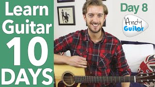 Guitar Lesson 8  G Major Scale amp NEW Song 10 DAY Guitar Course [upl. by Hterag]