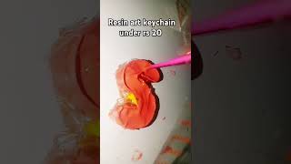 Resin art keychain craft diy ring handmade jewellery shorts [upl. by Cyrus]