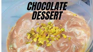 Quick amp Easy Chocolate Dessert chocolate easyrecipe nobake [upl. by Yolanthe]