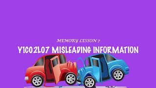 ALevel Psychology AQA  Eyewitness Testimony and Misleading Information [upl. by Urson206]