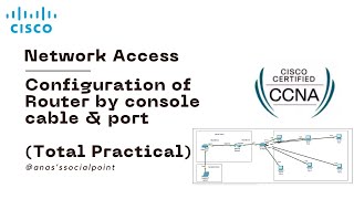 CCNA 27 Configuration of Routers by Console cable [upl. by Lyram]