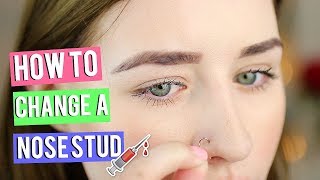 How To Put In amp Take Out A Nose Stud [upl. by Justus225]