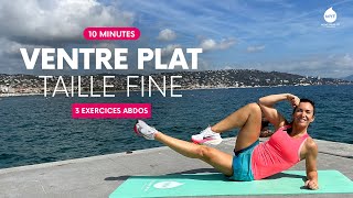 3 exercices  Abdos VENTRE PLAT et TAILLE FINE 🤸 10 min  Jessica Mellet  Move Your Fit [upl. by Ferri]