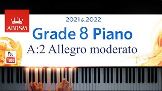 ABRSM 20212022 Grade 8 A2 Allegro moderato  J Haydn Piano exam piece [upl. by Charbonneau447]