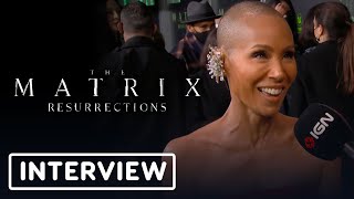 Jada PinkettSmith Talks Niobe’s Return in The Matrix Resurrections [upl. by Noitna468]