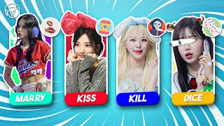 RISK 🎲 KISS MARRY KILL DICE 💋  MIX IDOL SPECIAL EDITION 2024 💍 UNIQUE DECISIONS 💀 25 ROUNDS  HD [upl. by Peacock233]